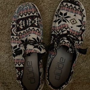 Women’s hey dude. Size 9.  Worn only a few times. Very comfortable!